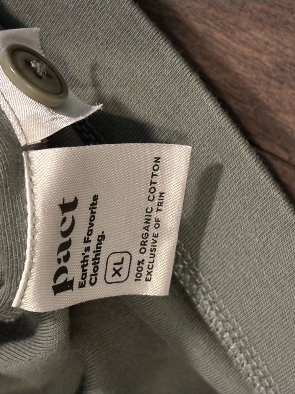 Pact Airplane Relaxed Blazer Womens XL Sage Green Organic Cotton Travel Jacket - Picture 9 of 10